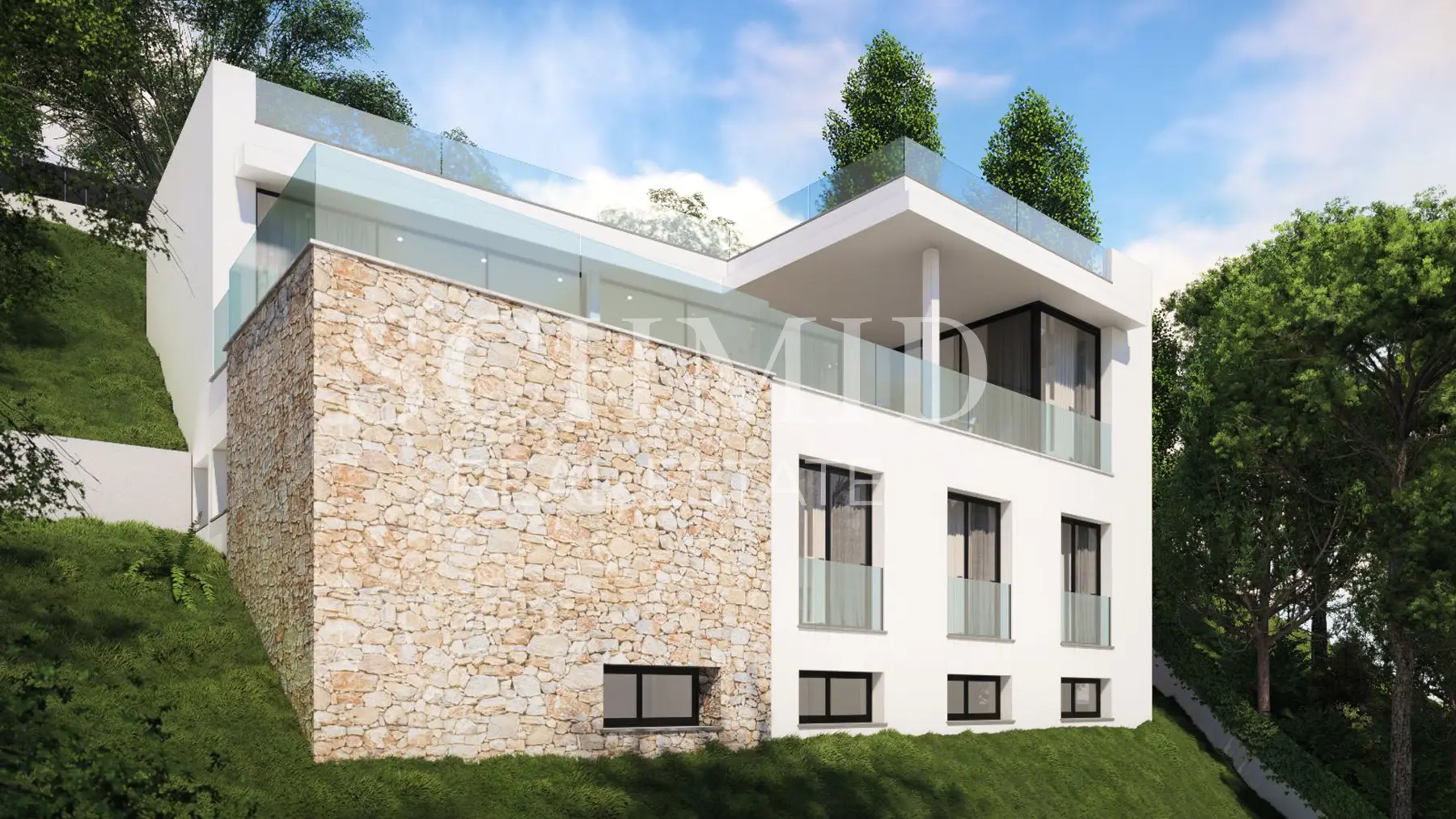 Luxuriöse moderne Neubau Villa in Costa den Blanes bei Puerto Portals mit Pool