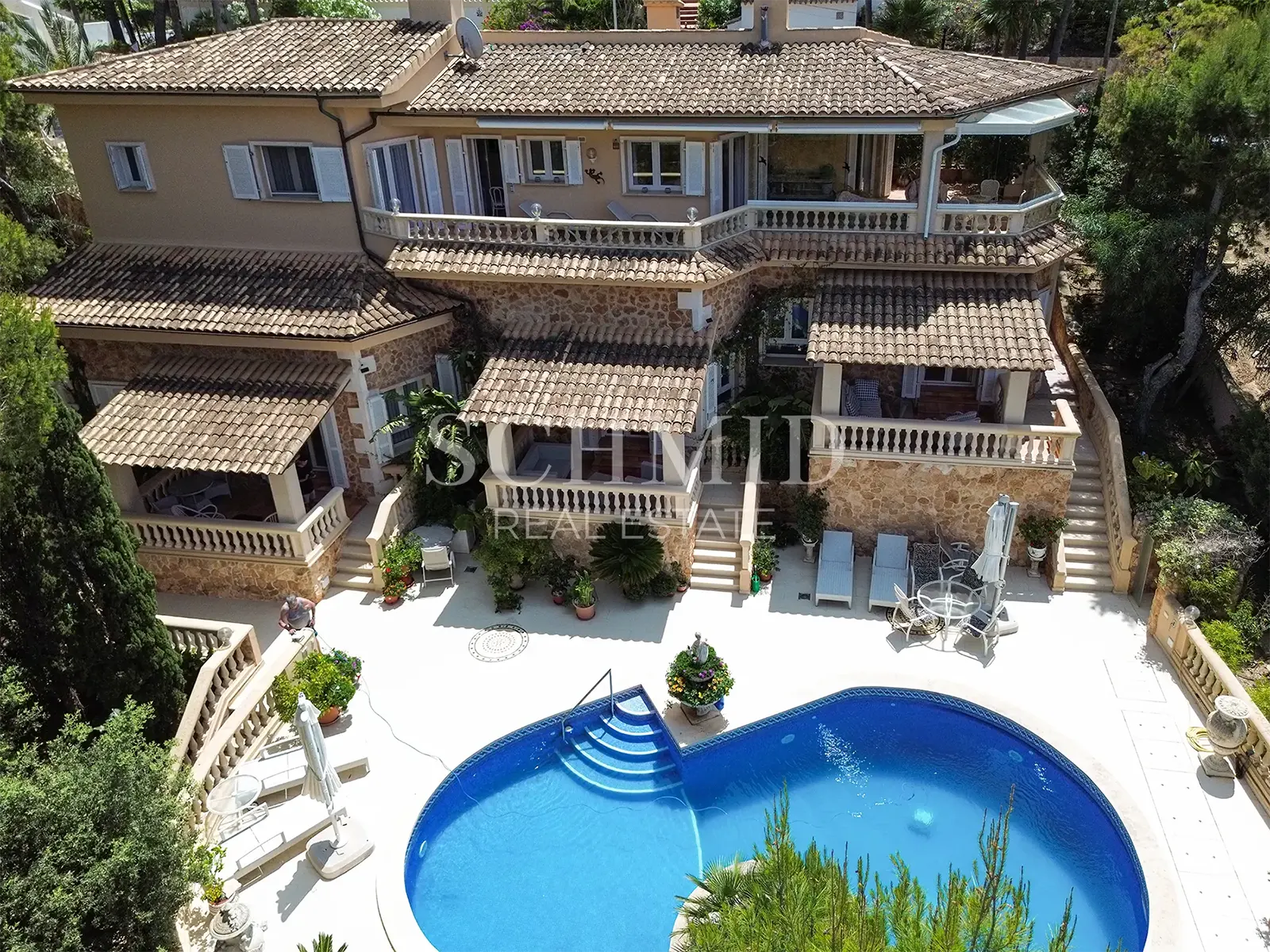 Mediterranes Haus mit Pool und Meerblick in Costa de la Calma